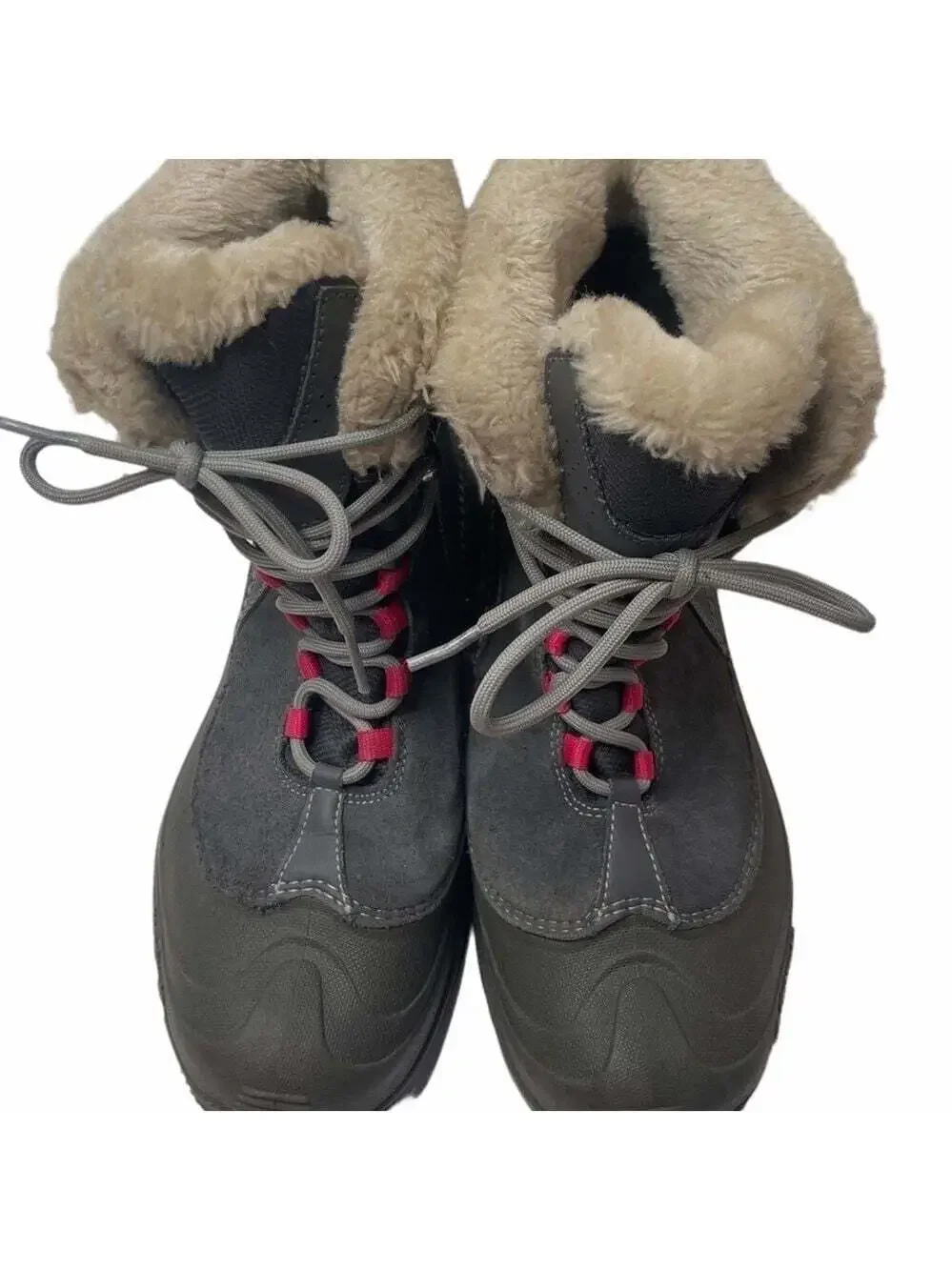 Columbia Women Teen Youth Omni-heat BY1291‑022 Winter Boots Size 7 - Gray
